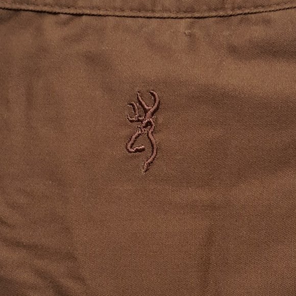 Browning Long Sleeve Casual Button Down Brown Size Med - Picture 8 of 10